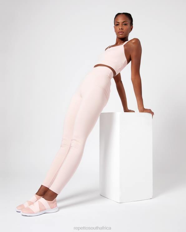 Clothing Repetto Ribbed Bra With Thin Straps Petal Pink Women 2T48304