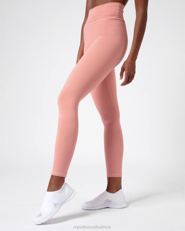 Clothing Repetto Ribbed Leggings Blush Pink Women 2T48300