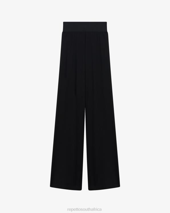Clothing Repetto High Waist Pants Black Women 2T48372
