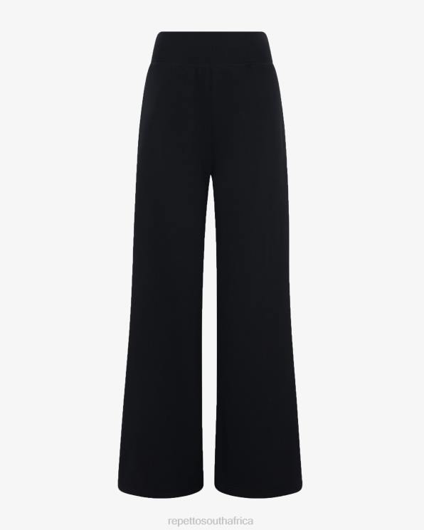 Clothing Repetto Large Jogging Pants Black Women 2T48370