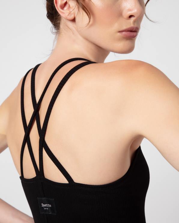 Clothing Repetto Ribbed Jumpsuit Black Women 2T48369