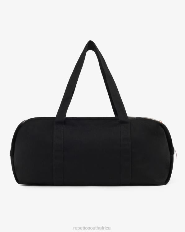 Accessories Repetto Cotton Duffle Bag Size L Black Women 2T48418