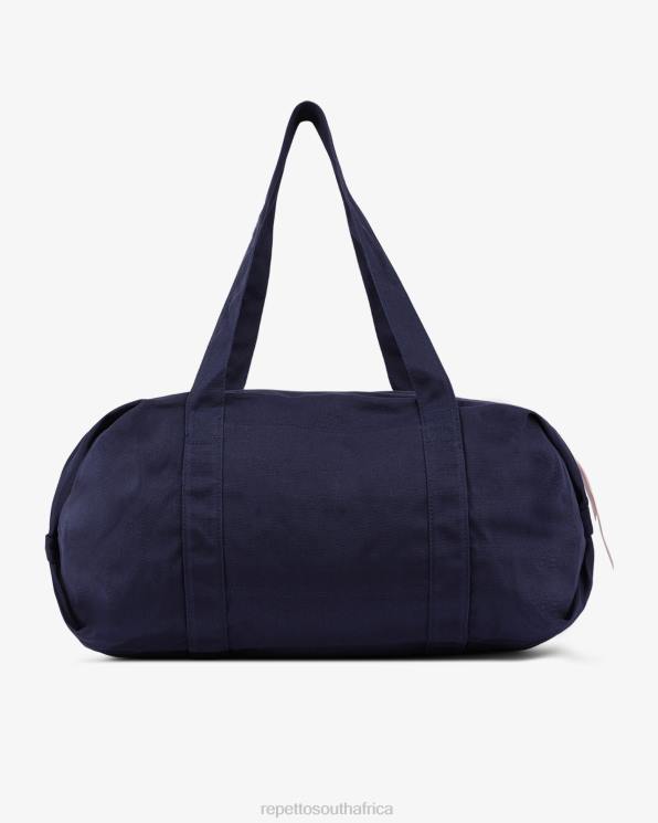 Accessories Repetto Cotton Duffle Bag Size L Midnight Blue Women 2T48412