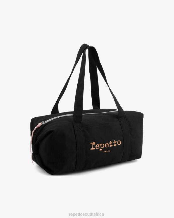 Accessories Repetto Cotton Duffle Bag Size M Black Women 2T48406