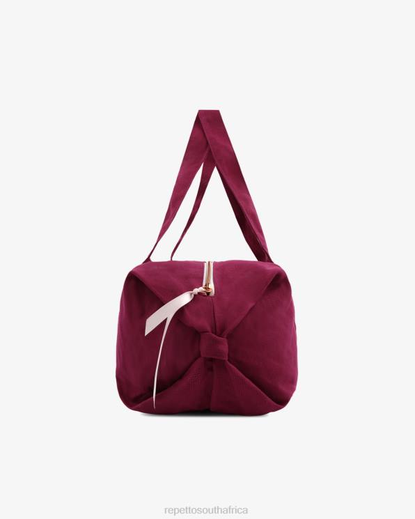 Accessories Repetto Cotton Duffle Bag Size M Nenuphar Pink Women 2T48402