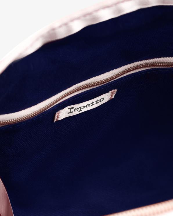 Accessories Repetto Cotton Duffle Bag Size M Petrol Blue Women 2T48404