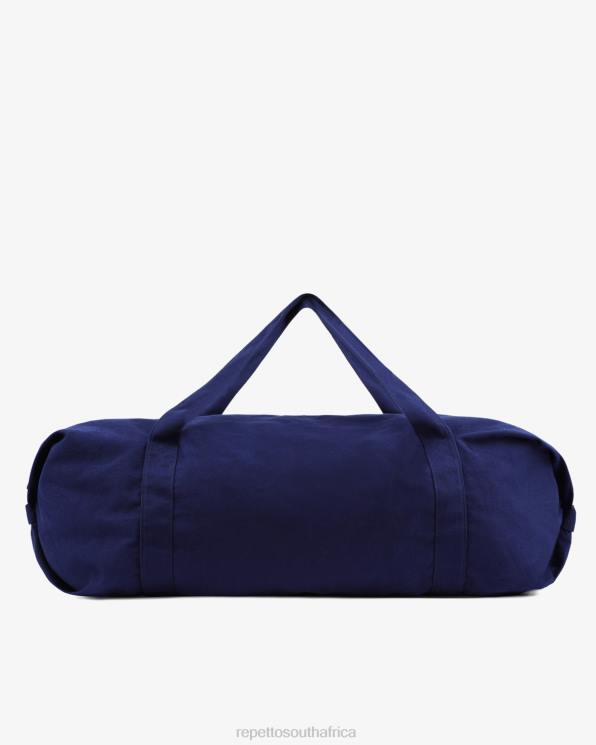 Accessories Repetto Cotton Duffle Bag Size Xl Petrol Blue Women 2T48420