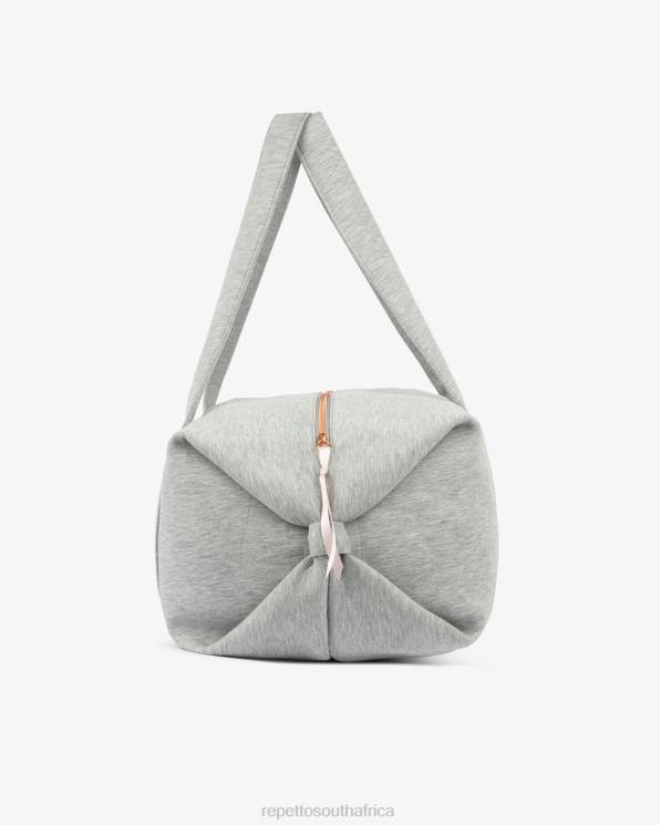 Accessories Repetto Jersey Duffle Bag Size L Mottled Light Grey Women 2T48410