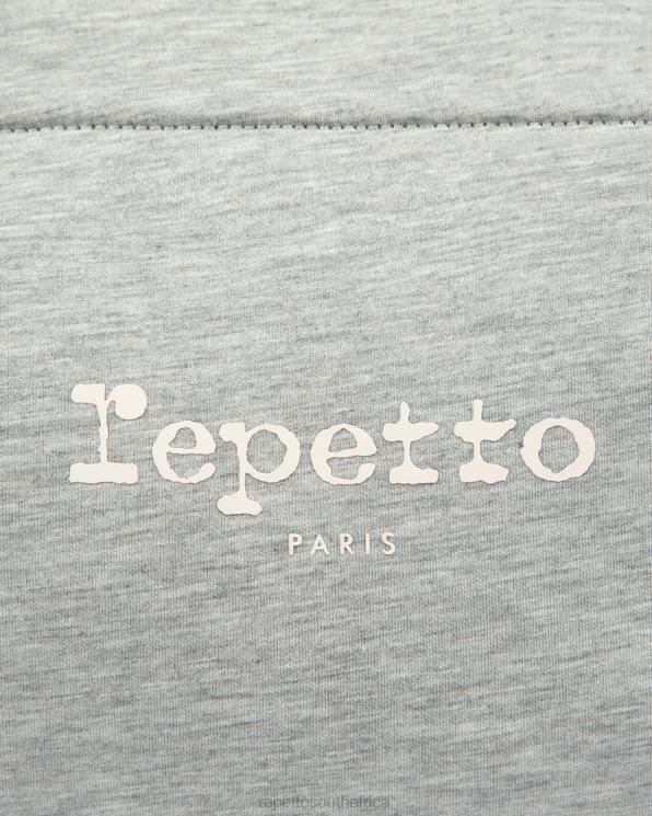 Accessories Repetto Jersey Duffle Bag Size L Mottled Light Grey Women 2T48410