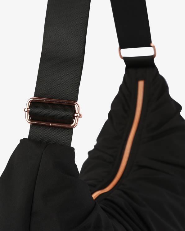 Accessories Repetto Lune Padded Nylon Half-Moon Bag Black Women 2T48427