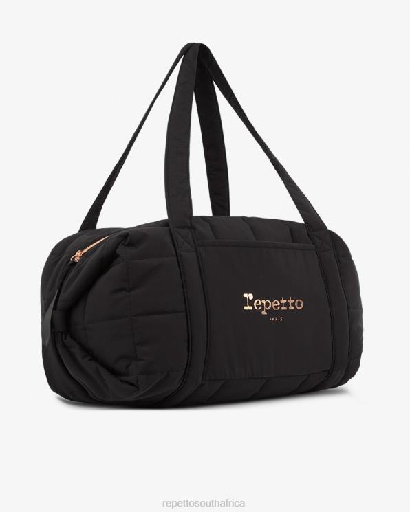 Accessories Repetto Padded Nylon Duffle Bag Size L Black Women 2T48417