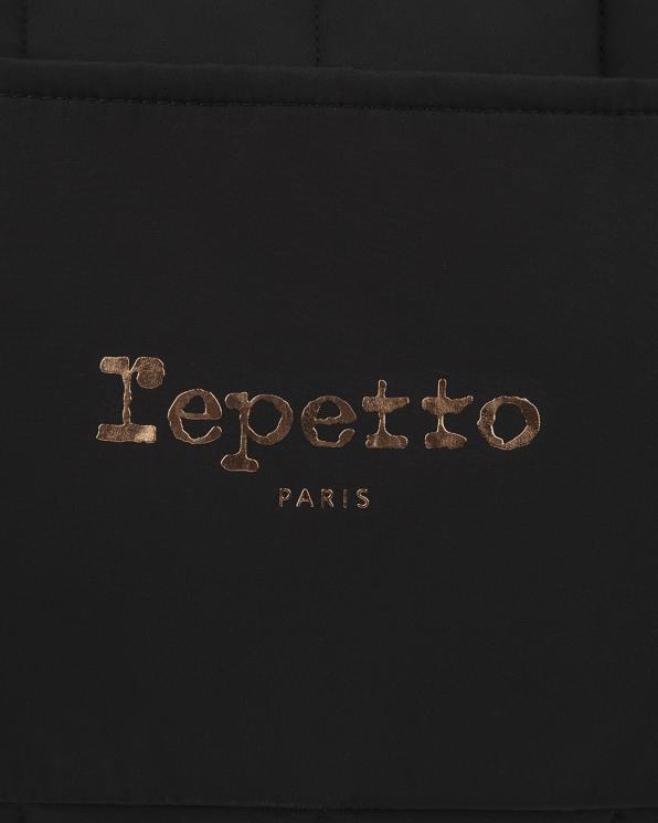 Accessories Repetto Padded Nylon Duffle Bag Size L Black Women 2T48417