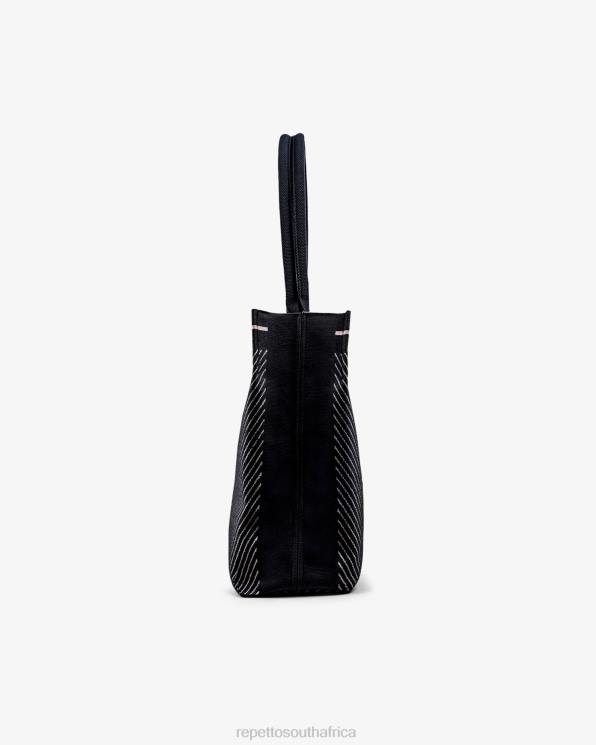 Accessories Repetto Shopping Bag Black And Petal Pink Women 2T48422