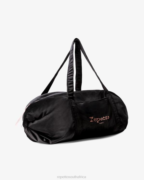 Accessories Repetto Velvet Duffle Bag Size L Black Women 2T48416