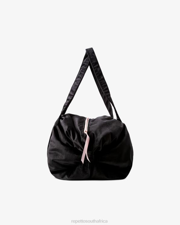 Accessories Repetto Velvet Duffle Bag Size L Black Women 2T48416