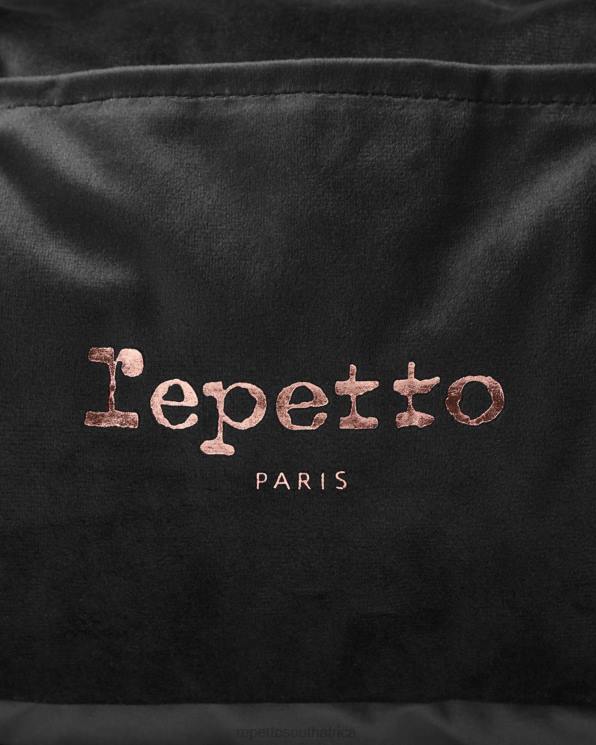 Accessories Repetto Velvet Duffle Bag Size L Black Women 2T48416