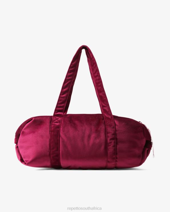 Accessories Repetto Velvet Duffle Bag Size L Nenuphar Pink Women 2T48415