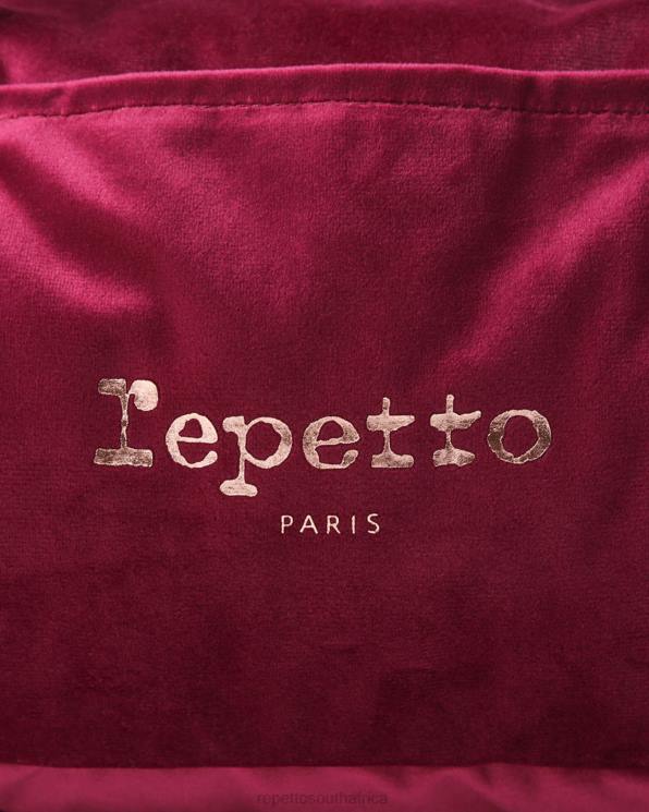 Accessories Repetto Velvet Duffle Bag Size M Nenuphar Pink Women 2T48403