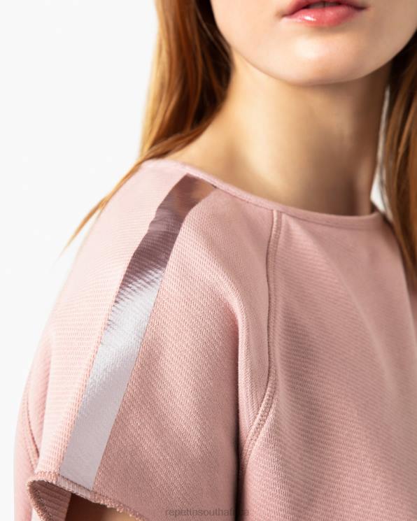 Clothing Repetto Short-Sleeved Graphic Sweatshirt Pinky Women 2T48367