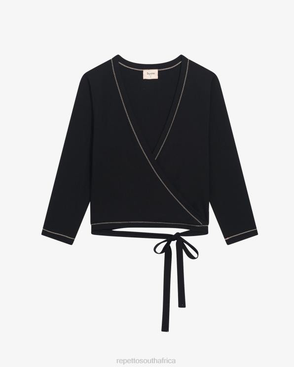 Clothing Repetto Wrap-Over Black Women 2T48364