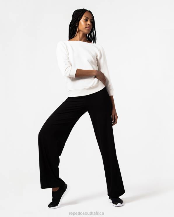 Clothing Repetto Wrap-Over Sweatshirt Ivory White Women 2T48366