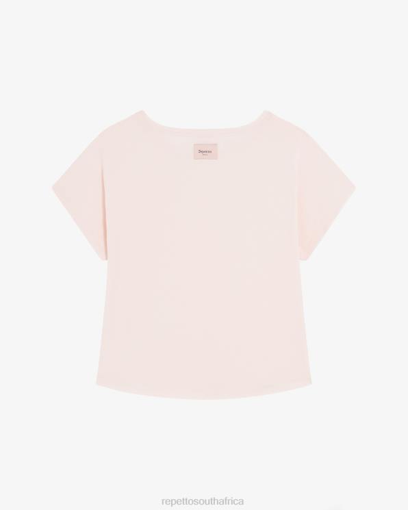 Clothing Repetto Oversized Top Chalk Pink Women 2T48313