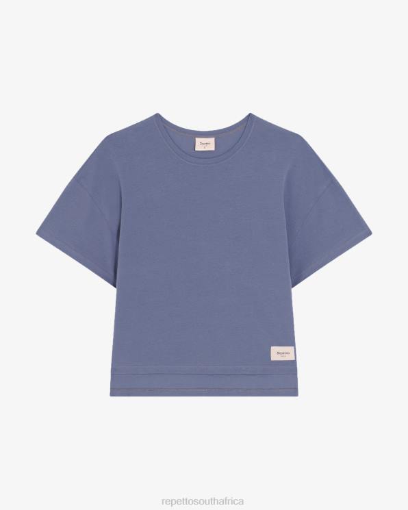 Clothing Repetto Rue De La Paix T-Shirt Midnight Blue Women 2T48315