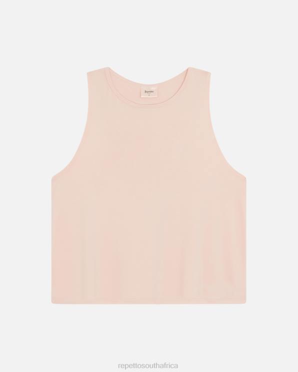 Clothing Repetto Studio Draped Tank Top Petal Pink Women 2T48329