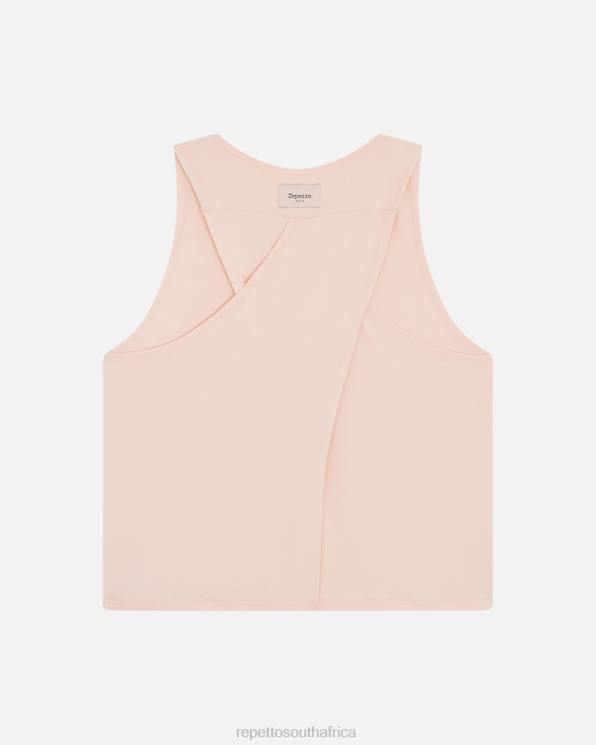 Clothing Repetto Studio Draped Tank Top Petal Pink Women 2T48329