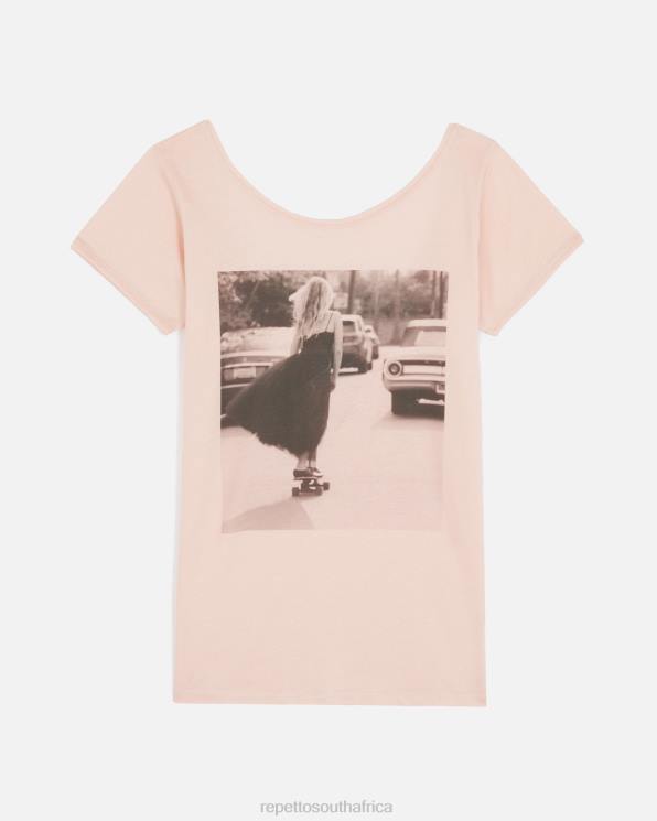 Clothing Repetto Urban Ballet T-Shirt Nude Pink Women 2T48346