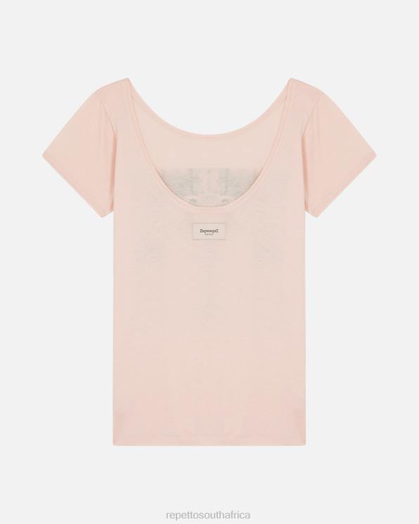 Clothing Repetto Urban Ballet T-Shirt Nude Pink Women 2T48346