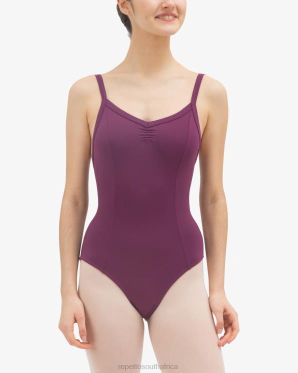 Clothing Repetto Gathered Front Leotard Fig Women 2T48456