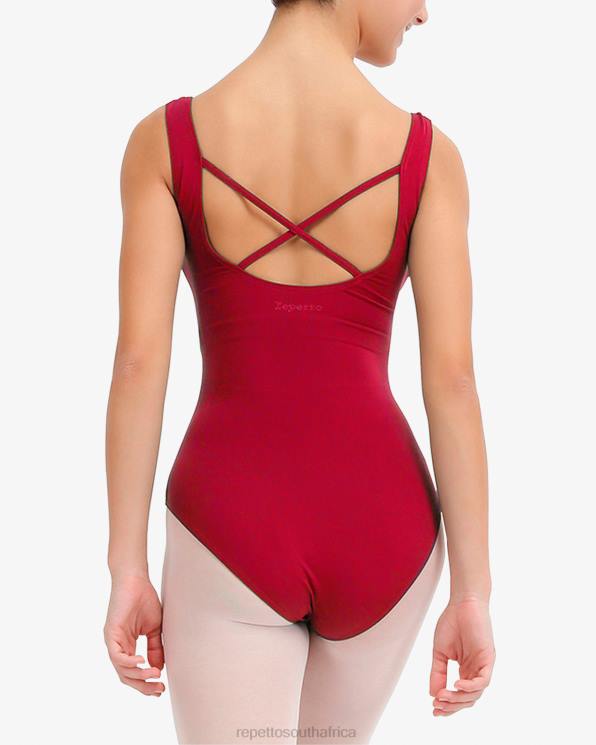 Clothing Repetto Large Straps Leotard Garnet-Colored Women 2T48451