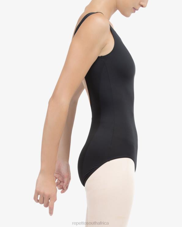Clothing Repetto Leotard With Large Neckline On The Back Black Women 2T48478