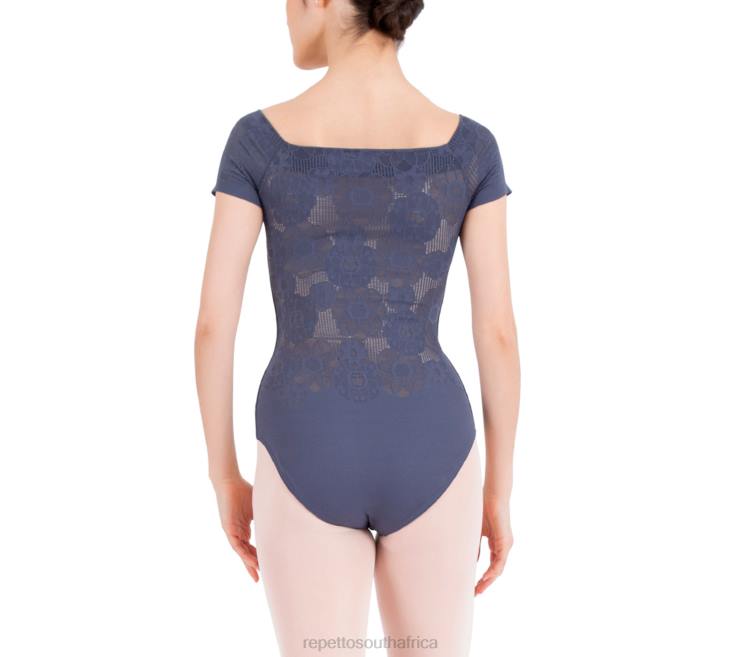 Clothing Repetto Short Sleeves Lace Leotard Fashion Women 2T48468
