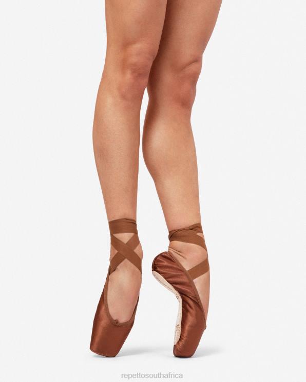 Footwear Repetto Alicia Pointe Shoes - Large Box Hard Sole Ice Brown Women 2T48564