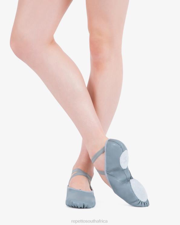 Footwear Repetto Soft Ballet Shoes With Split Sole - Leather Turtledove Grey Women 2T48593