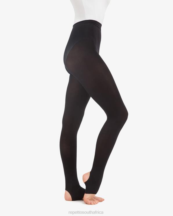 Clothing Repetto Stirrup Dance Tights Black Women 2T48618