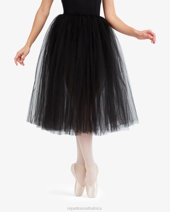 Clothing Repetto Rehearsal Tulle Skirt Black Women 2T48492