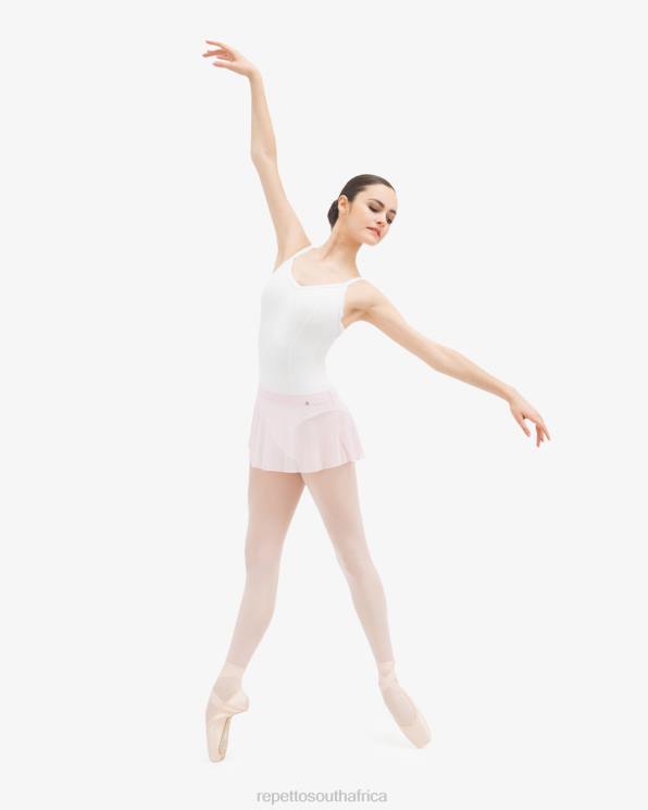 Clothing Repetto Short Fishnet Skirt Pale Pink Women 2T48502