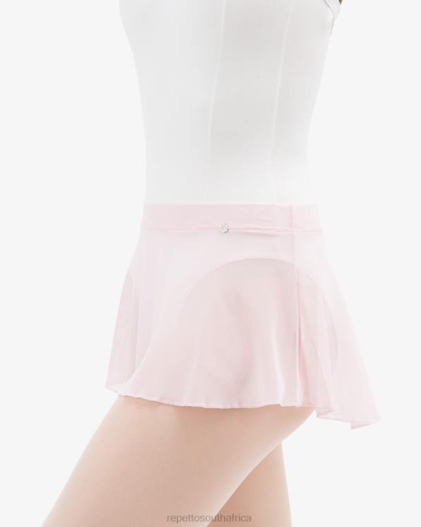 Clothing Repetto Short Fishnet Skirt Pale Pink Women 2T48502