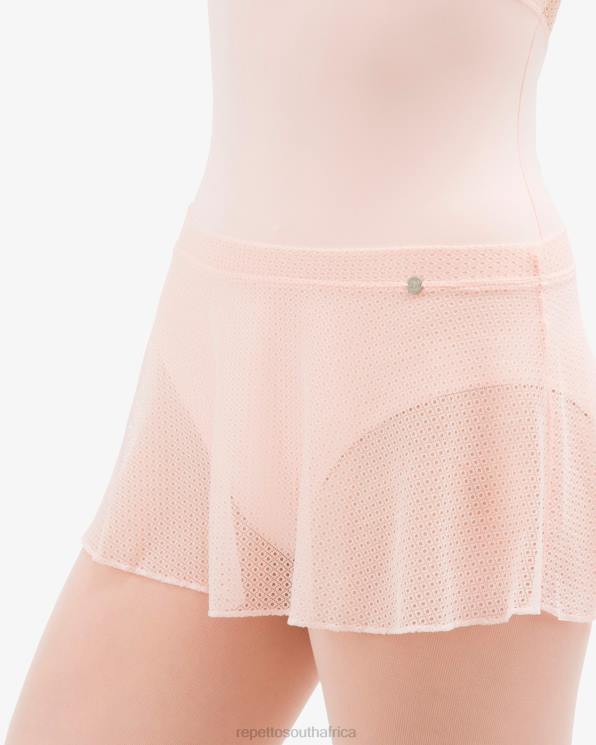 Clothing Repetto Short Lace Skirt Petal Pink Women 2T48499