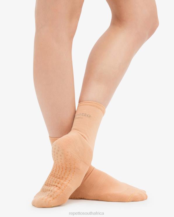 Accessories Repetto Anti Slippery Socks For Warming Up Tan Beige Women 2T48546