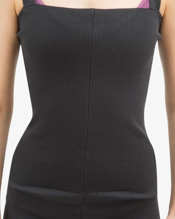 Clothing Repetto Jumpsuit With Large Straps Anthracite Grey Women 2T48530