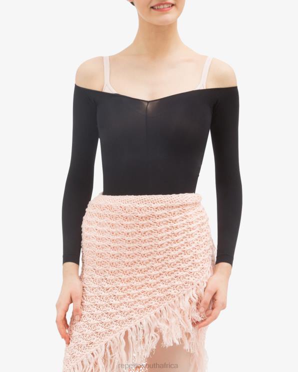 Clothing Repetto Knit Shawl With Fringes Petal Pink Women 2T48537