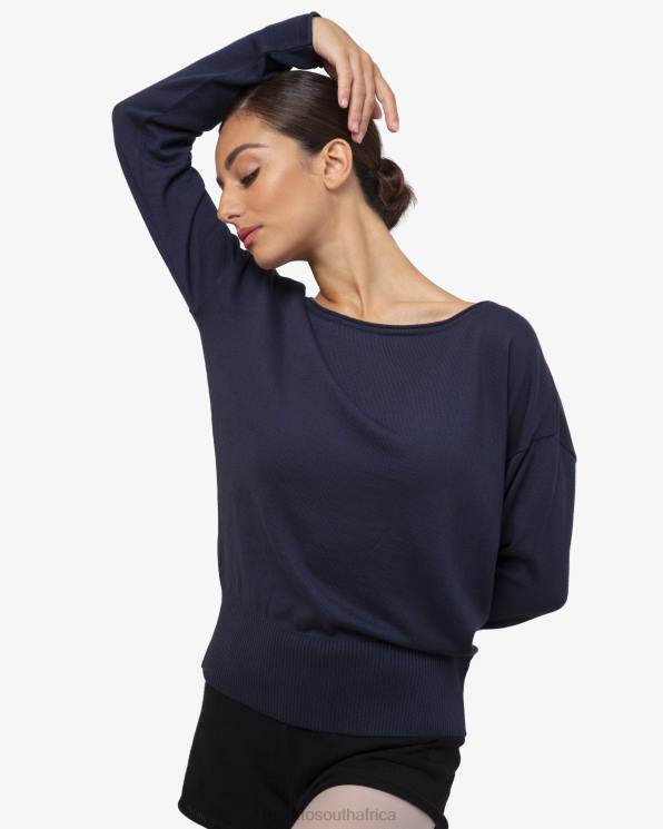 Clothing Repetto Warm-Up Pull Over Midnight Blue Women 2T48516