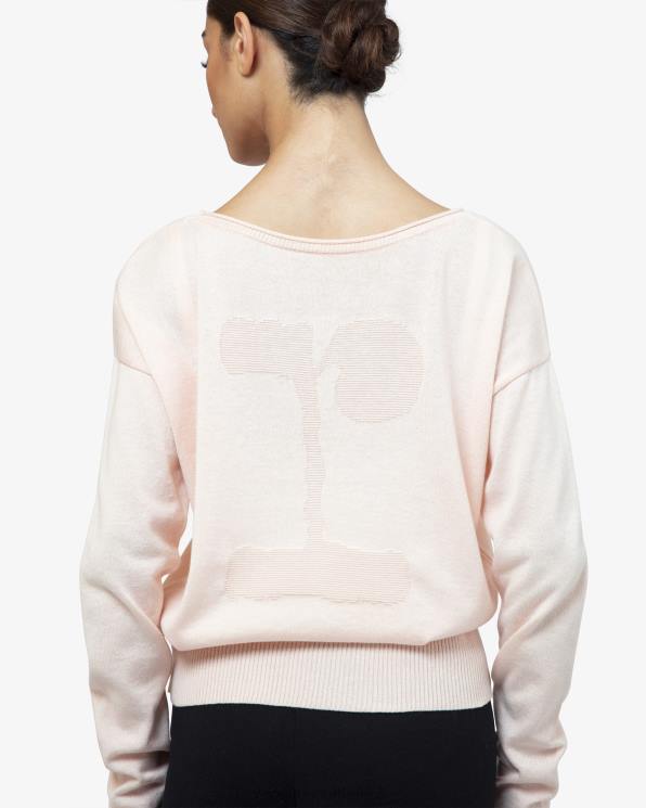 Clothing Repetto Warm-Up Pull Over Petal Pink Women 2T48517