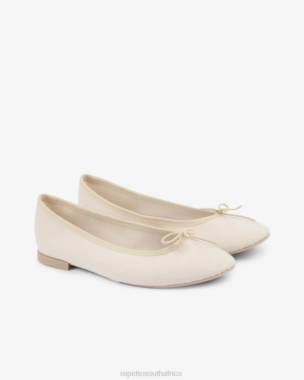 Footwear Repetto High Cendrillon Ballerinas - Vegan Linen Beige Women 2T48107