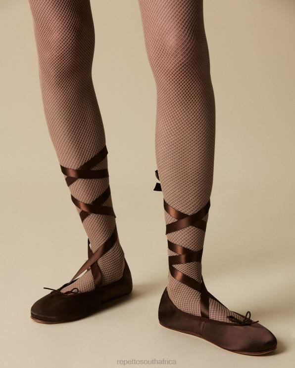 Footwear Repetto Sophia Ballerinas - Satin Mocha Brown Women 2T4832