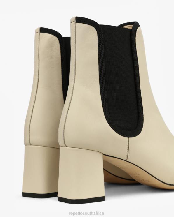 Footwear Repetto Melissa Ankle Boots Swan Beige And Black Women 2T48193